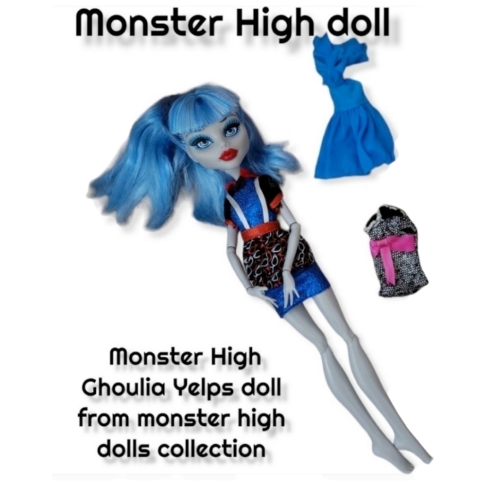 Monster High Ghoulia Yelps dolls collectible toy doll + extra outfit kids toys